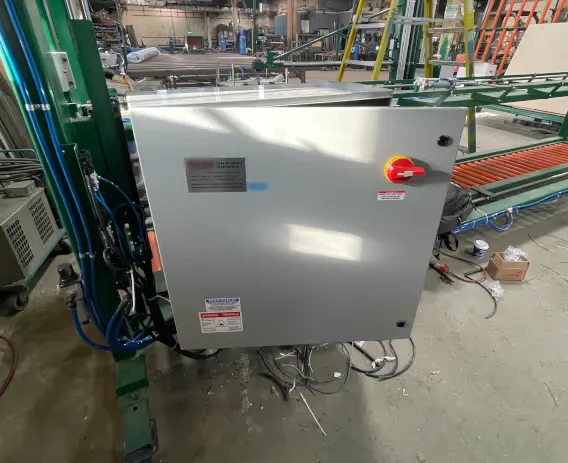 Custom control panel for material handling equipment